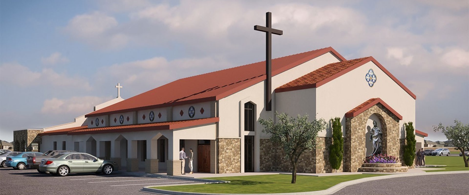The Splendid Architecture of the Catholic Church of the Holy Spirit in Lubbock, Texas